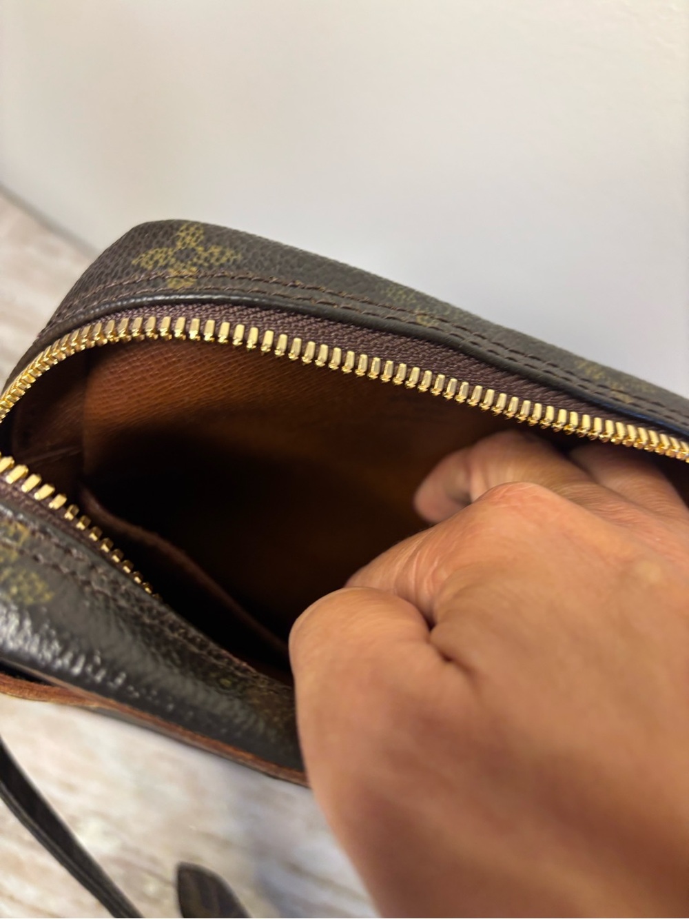 Louis Vuitton Vintage Monogram Danube PM Crossbody Bag France Mini Reporter - Picture 12 of 14